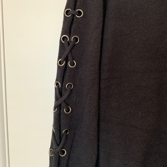 n:PHILANTHROPY Cardigan with Criss Cross Sleeve Detail | Medium/Large - Picture 3 of 3